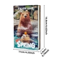 Notizbuch mit süßer Wasserschwein-Illustration und Maßangaben für die Hot Spring Edition - Illustration heiße Quelle Stil(T01042573)