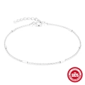 Minimalistisches Armband aus S925 Sterlingsilber mit polierten rechteckigen Stäben - 925er Silber / Silber