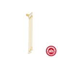 S925 sterling zilveren gouden oorbellen met kwastjes en zirkonia edelstenen - Lange Kwast Marquise Slijpvorm Stijl (Goud Stijl #1)