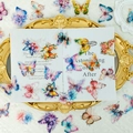 50 pieces of vintage realistic PET butterfly stickers for journaling and DIY decor - Assorted Butterfly Designs (T01041971)