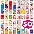 Λεπτομερής προβολή 50 καρτών παρακίνησης με ζωντανά καλλιτεχνικά σχέδια και αποφθέγματα - Κάρτα Παρακινητικών Ρητών (T01042063)