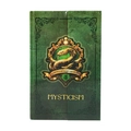 Libreta vintage verde con emblema de serpiente dorada y tema escolar místico - Estilo Verde con Escudo de Serpiente (T01042001)