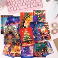 50er-Set Weihnachtskarten mit Weihnachtsmann und Rentier für die Wanddekoration - Weihnachtliches Illustrations-Thema (T01042193) / 50 Blatt