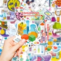 50pcs waterproof science lab stickers for DIY laptops and bottles, 5.5x6cm cartoon decals - Science Laboratory Style (T01040857)
