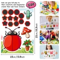 DIY cartoon insect puzzle stickers for kids, 15x21cm creative educational decals - Cartoon Insect Face Change Stickers (T01042277)