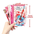 Pack de 50 tarjetas decorativas de rosas rosa San Valentín 10x15cm para pared y scrapbooking - Estilo Corazón Floral de Rosas(T01042221)