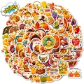 Set di 100 adesivi per il Ringraziamento con disegni animati per decorazioni DIY - Multicolore Misto (BP-2055+2056)