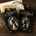 Vintage hardcover magnetic notebook featuring Vermeer Girl with a Pearl Earring artwork - Vermeer - Girl With A Pearl Earring