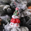 Weihnachtsbaum-Anhänger aus Ton mit Pfefferminzmotiven für die festliche Dekoration - Weihnachtsbaum-Stil