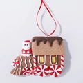 Lebkuchenzug Weihnachtsanhänger mit Weihnachtsmann und roten Pfefferminzbonbon-Rädern - RV Weihnachtsmann