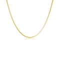 Elegant gold flat herringbone snake chain necklace in minimalist polished finish - 18K Gold-MMN85 (Gold Herringbone Chain)