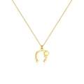 Elegant 925 silver crescent moon earrings with minimalist gold finish and clover design - Gold