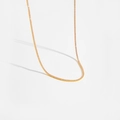 Détail du collier élégant en argent S925 doré avec pierres de zircone roses scintillantes - Or 18k [Rose]