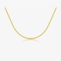 Collier tennis élégant en argent S925 doré avec cristaux jaunes de taille ronde - Or 18K [Jaune]