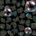 50 laser-silberne Blattaufkleber mit holografischem Regenbogeneffekt für Laptop und Deko - Silberne Laserblätter (T01041537)