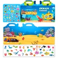 Libro di adesivi gelatina oceano riutilizzabili con maniglia e animali marini - Regno dell'Oceano (T01041463)