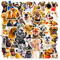 50 pack of realistic cute dog stickers for laptop water bottle luggage and car decoration - Various Realistic Dogs (List T01040547-1)