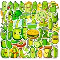 Bunte Cartoon-Gurkenaufkleber aus Vinyl mit lustigen und vielfältigen Charakteren - Liste T01041182-1 Eingelegte Gurken (pickles) 51 Bilder
