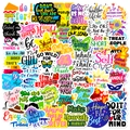 50 pieces of colorful waterproof graffiti stickers for laptop and luggage decoration - Multicolor Decorative Stickers