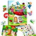 Educational insects sticker book for kids with over 240 colorful cartoon decals - Insect