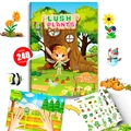 Educational Lush Plants sticker book for toddlers with over 240 vegetable stickers - Lush Plants (T01041878)