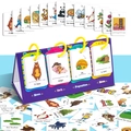 Educational English grammar sentence building flashcards set with purple stand and 80 cards - Sentence Building (T01041735)