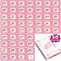 50 romantic couple interaction flashcards and love coupons in a premium white gift box - T01042025