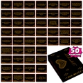 50 couple conversation cards with black gold foil gift box for interactive date nights - T01041928