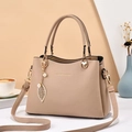 Sac à main élégant kaki pour femme avec pendentif feuille perle et bandoulière amovible - 28*12*20*14 / Khaki