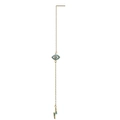 Orecchini in argento S925 dorato con occhio greco turchese e pendenti a fulmine - Zircone Blu / Oro Occhio del Diavolo Fulmine