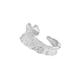 Unregelmäßiger S925 Silberring mit Lava-Textur in verstellbarem Design für Damen - Einstellbar Offen / Weißgold