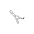 Polished S925 sterling silver letter A pendant necklace with high gloss finish - Letter A / 925 Silver / Silver