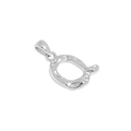 S925 sterling silver letter Q pendant with unique irregular texture in silver finish - Letter Q / 925 Silver / Silver