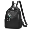 Waterproof Oxford fabric backpack for women with large capacity and stylish star pendant - Diagonal Zipper Design Style (Style 3)