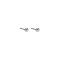 Minimalistische S925 Sterling Silber Kugel Ohrstecker in polierter Silberoptik - Silber Poliert Winziger Stil