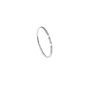 1.2mm S925 sterling silver thin ring with vertical stripe texture in polished silver - US 5 / Silver