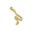 Irregular golden S925 sterling silver letter necklace pendant with polished finish - Letter N Necklace