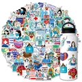 Waterproof medical nurse stickers set for water bottles with stethoscope designs - Nurse Day (T01040682)