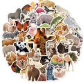 Set aus 200 wasserfesten realistischen Tierstickern für Laptops und Koffer Deko - Realistischer Tierstil (T01040600)