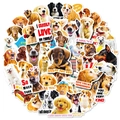 50 realistic dog stickers pack with various breeds in creative heart shaped arrangement - Realistic Dog Stickers Collection