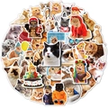 Set di adesivi per gatti in PVC impermeabile con varie razze e abiti carini - Stile Gatto Realistico C (T01040479)