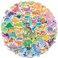 Set van 100 schattige cartoon dinosaurus stickers voor kinderbeloningen en decor - Groot-oog Dinosaurus (T01040632)