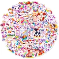 50 bunte Cartoon Regenbogen Kuh Aufkleber Set mit süßen ästhetischen Designs - Regenbogen Kuh Stil (T01041330)