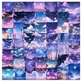 Set mit 50 verträumten Sternenhimmel Aufklebern für Scrapbooking in Blau und Rosatönen - T01041447 50 Bilder Des Weiten Sternenhimmels