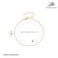 Detailed close-up of 925 sterling silver chain with white enamel beads and lobster clasp - White-Gold Plated