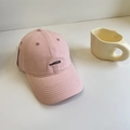 Gorra de béisbol rosa de algodón con bordado Nabital y visera curva - 56-60cm / Rosa