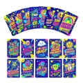 Set of 18 colorful motivational cards featuring retro pop art and positive English quotes - 18 Designs Retro Pop Art Series (RXHA0023)