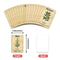 Set of 18 vintage herbal knowledge cards with magical plant illustrations and properties - Witch Herbal Cards (RXHA0048)