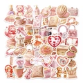 56 pezzi di adesivi vintage Lolita rosa per scrapbooking e decorazione di diari - Rosa Lolita (T01043214)