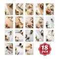 Set di 18 cartoline in stile Zen giapponese con fotografia estetica di vita domestica - Serie Caffè Zen Giapponese (RXHA0030)